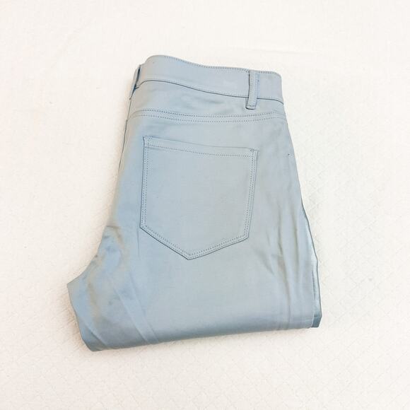 Club Monaco Light Blue Tuxedo Stripe Dress Pants Size 4 - Picture 1 of 9